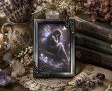 Dark Fairy Gothic Wall Art | Witchy Fairy Mini Framed Print | Dark Academia Decor | Gothic Fantasy Art | Mystical Fairy Room Decor