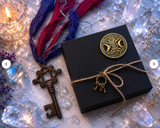Hecate's Crossroads Key | Consecrated Skeleton Key Altar Talisman | Witchcraft Gift | Triple Moon Goddess Devotional