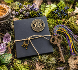 Hecate Skeleton Key Talisman | Consecrated Altar Charm | Witchcraft Gift | Triple Moon Keepsake Box