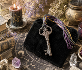 Hecate Skeleton Key Talisman | Consecrated Altar Charm | Witchcraft Gift | Triple Moon Keepsake Box