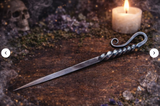 Scribe Hand Forged Railroad Spike 6.5 Inches Twisted Hand Forged Ceremonial Blade Athame