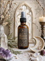 Smoke-Free Mountain Cleansing Spritz | Witchcraft Altar Mist | Energy Cleansing Spray | Cedar, Pine, Frankincense & Black Spruce