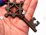 Hecate's Crossroads Key | Consecrated Skeleton Key Altar Talisman | Witchcraft Gift | Triple Moon Goddess Devotional