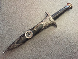 Athame - Large Pentagram Stainless Steel Double Sided Unsharpened Blade (dagg-1003)
