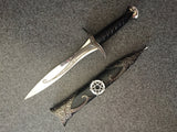 Athame - Large Pentagram Stainless Steel Double Sided Unsharpened Blade (dagg-1003)
