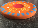 Ceramic Incense Burner Cones Sticks Thick Hand Painted 4 Inches (Spirals)