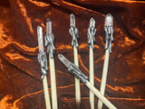 Witch's Needle Porcupine Quill Wand Crystal Point