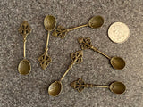 Mini Vintage Tibet Bronze Incense Spoon and/or Fork Hand Cast