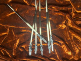 Witch's Needle Porcupine Quill Wand Crystal Point