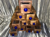 Apothecary Chest 10 Drawers Ceramic Knobs Extra Large 10 Inches Heavy Handmade