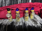 Intention Jars Set: Herbs, Gemstones, Pentagram Charm