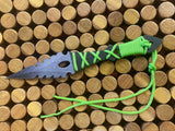 Athame - Green Celtic Purple Metallic Black Blade 7.5 Inches (dagg-1002)
