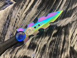 Athame / Dagger - Small - Aurora Borealis Celtic Viking Protection Rune 7.5 Inches (MINI-1004)