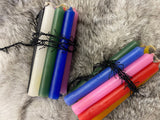10 Soy Spell Candles - Ten Colors 4 Inch Ritual Chime