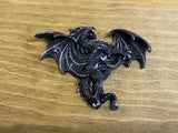 Stained Black Dragon Box - Laser Cut Wood - 10x7.5.5.5 Inches Handmade