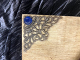 Stained Copper Gaia Box - Laser Cut Wood - 9x7.5.5 Inches Handmade
