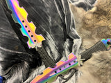 Athame / Dagger - Aurora Borealis Rainbow Dragonfly 7.5 Inches (MINI-1043)