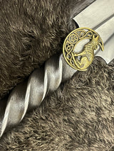 Athame Celtic Wolf Moon Hand Forged Railroad Spike 10.5 Inches Heavy Ceremonial Blade (DAGG-1130)