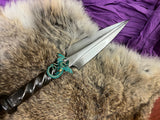 Athame Patina Dragon Hand Forged Railroad Spike 10.5 Inches Heavy (dagg-1105) Ceremonial Blade