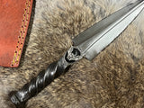 Athame Sahmain Bat Hand Forged Railroad Spike 10.5 Inches Heavy Ceremonial Blade (DAGG-1126)