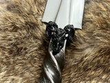 Athame Black Rams Head Hand Forged Railroad Spike 10.5 Inches Heavy (dagg-1105) Ceremonial Blade