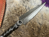 Athame Sahmain Bat Hand Forged Railroad Spike 10.5 Inches Heavy Ceremonial Blade (DAGG-1126)