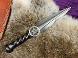 Athame Large Celtic Pentacle Hand Forged Railroad Spike 10.5 Inches Heavy Ceremonial Blade (DAGG-1127)