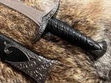 Athame - Raven Moon Midnight Celtic Stainless Steel Double Sided Unsharpened Blade (DAGG-1133)