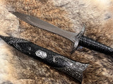 Athame - Raven Moon Midnight Celtic Stainless Steel Double Sided Unsharpened Blade (DAGG-1133)