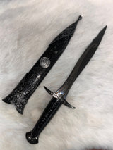 Athame - Lilith Stainless Steel Double Sided Unsharpened Blade Celtic (DAGG-1139)