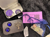 Travel Altar Tin: Witchcraft Kit with Pentacle Candle & Charm