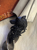 Athame Large Celtic Wolf Hand Forged Railroad Spike 10.5 Inches Heavy Ceremonial Blade
