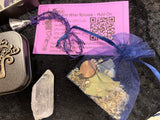 Travel Altar Tin: Witchcraft Kit with Pentacle Candle & Charm