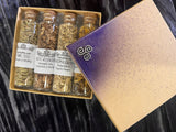 Witch's Herb Gift Set - 4 Glass Vials Pentagram Box - You Choose Herbs