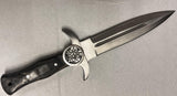 Celtic Pentacle Athame Dagger – Black Walnut Handle, Leather Sheath