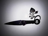Purple Metallic Athame Dagger: Witch Charms Altar Piece (6 Inches)