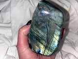 Blue Flash Labradorite 1lb4.5oz Large Freeform Gemstone (1)