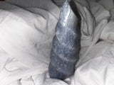Blue Calcite 1lb7.5oz flame specimen crystal spiral cut (3)