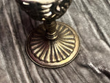 Chalice Vintage Glass Metal Silver Plated Medium 3.5"