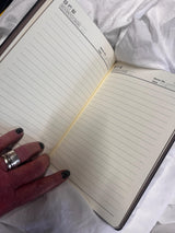 Tigers Eye Gemstone Tree of Life Journal - Vegan Leather Grimoire, Book of Shadows
