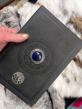 Gemstone Pentacle Journal: Tree of Life Grimoire, Vegan Leather