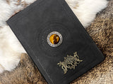 Tigers Eye Gemstone Tree of Life Journal - Vegan Leather Grimoire, Book of Shadows