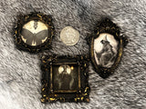 Magnets 3 antiqued frames lot samhain witchy theme OOAK handmade gift (2)