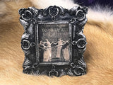 Dancing Witches Frame Creepy Witchy Theme Handmade Small OOAK 2x2 (x6)