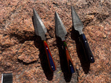 3 Damascus Bosom Athame Dagger with Sheath Wood Handle Handmade 5.5 Inches Lot 1