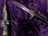 Athame - Lilith 3D Celtic Stainless Steel Double Sided Unsharpened Blade Goddess Deity Sigil (p)