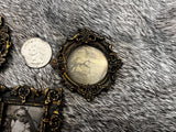 Magnets 3 antiqued frames lot samhain witchy theme OOAK handmade gift (5)