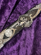Athame - Lilith 3D Celtic Stainless Steel Double Sided Unsharpened Blade Goddess Deity Sigil