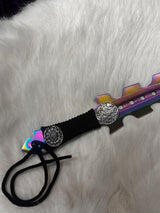 Lucifer Lilith Moonstone Athame / Dagger - Small - Rainbow 7.5 Inches