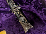 Athame - Lilith 3D Celtic Stainless Steel Double Sided Unsharpened Blade Goddess Deity Sigil (p)